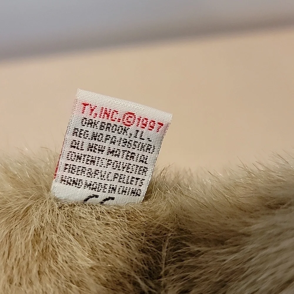 VINTAGE 1997 Ty Bunny Rabbit‎ “Buttons” Beanie Classic Plush 10
